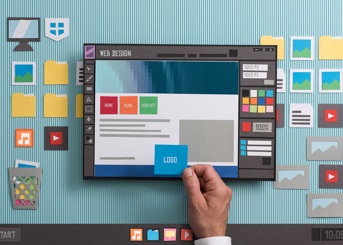 Bearbeitung eines User Interfaces an einem stilisierten Tablet