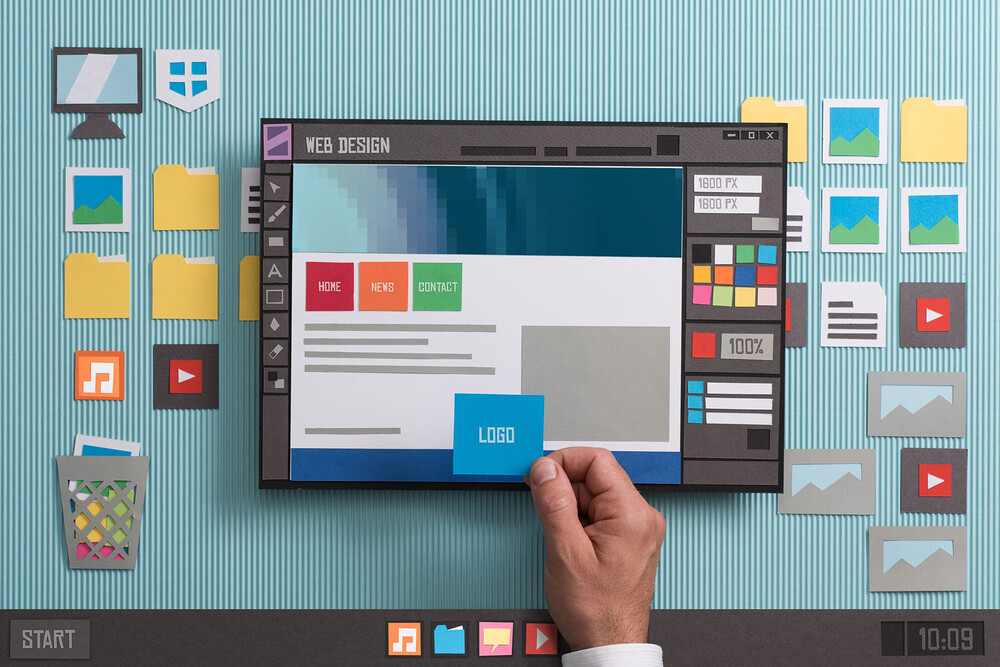 Bearbeitung eines User Interfaces an einem stilisierten Tablet