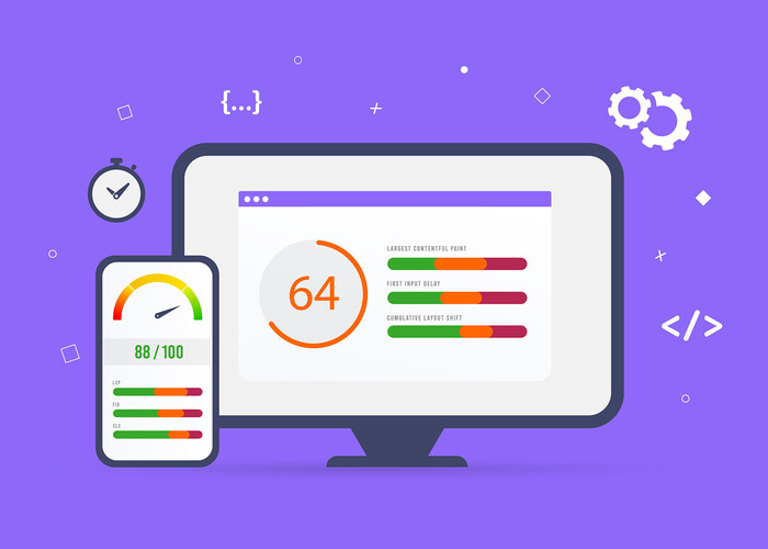 Stilisierung des Google Page Speed Tests